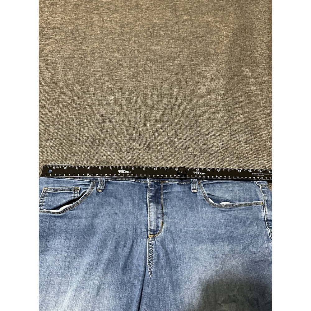 Ava & Viv Women's 20W Jeans Blue Denim Skinny Stretch Casual - Picture 2 of 8